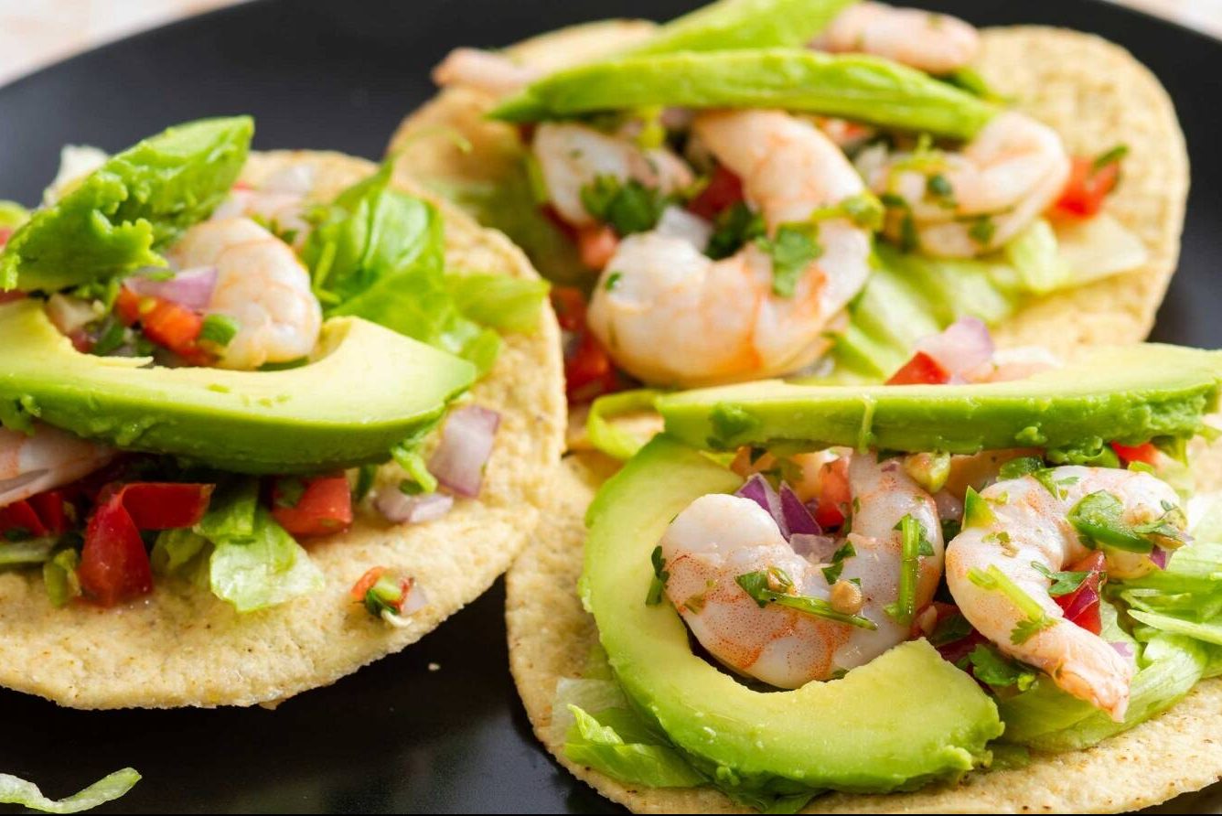 Shrimp Ceviche Tostada