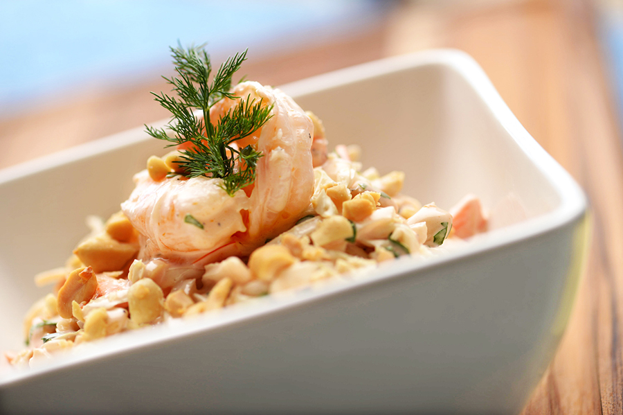 Cajun Shrimp Slaw with Louisiana Sauce