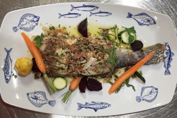 Salt Crusted Branzino with Tarragon Beurre Fondu