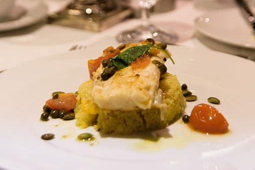 Seared Wild Striped Bass with Tomato Sage “Fondue”