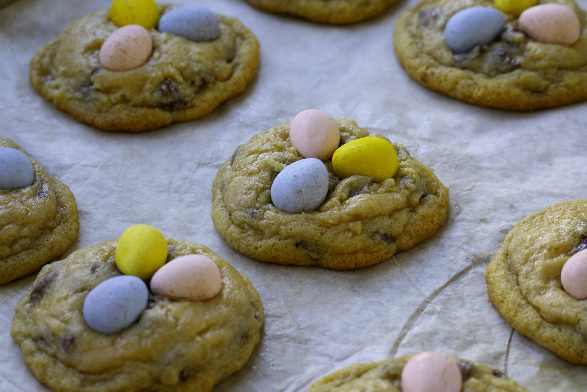 Springtime Mini Egg Cookies