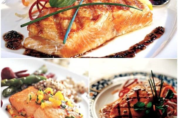 Poached Salmon with Honey Dijon Cream