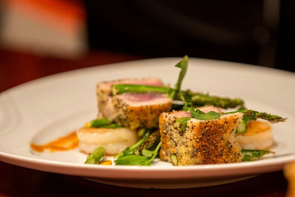 Tuna in Mustard Seed Crust