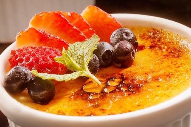 Carnival Caramel Praline Crème Brûlée