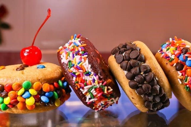Carnival Cherry on Top’s Ice Cream Cookie Sandwich