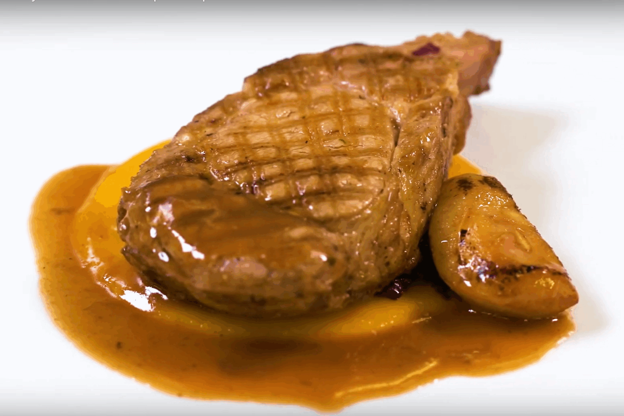 Celebrity Grilled Honey Glazed Pork Chops