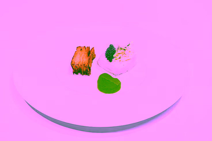 Roasted Chilean Sea Bass with Watercress and Green Curry Sauce