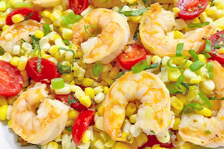 Summer Corn, Shrimp & Tomatoes